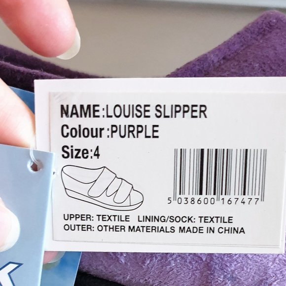 NIB Mirak Louise Comfort Slipper Purple Size 4 - Picture 8 of 9